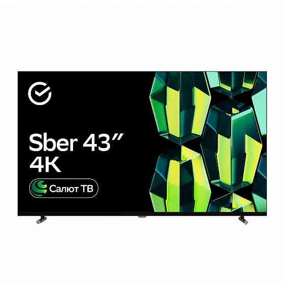 Телевизор Sber SDX-43U4124, 43"(109 см), UHD 4K, RAM 2GB, (2024) Донецк