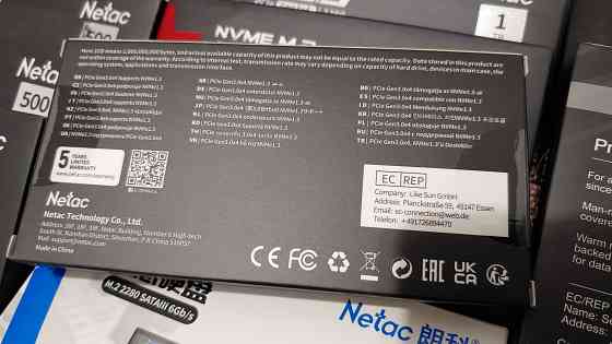 Netac NVMe M.2 SSD PCIe Gen3x4 500gb Донецк