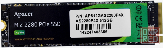 SSD Диск M.2 NVME 512GB Apacer (AP512GAS2280P4X) Донецк - изображение 1