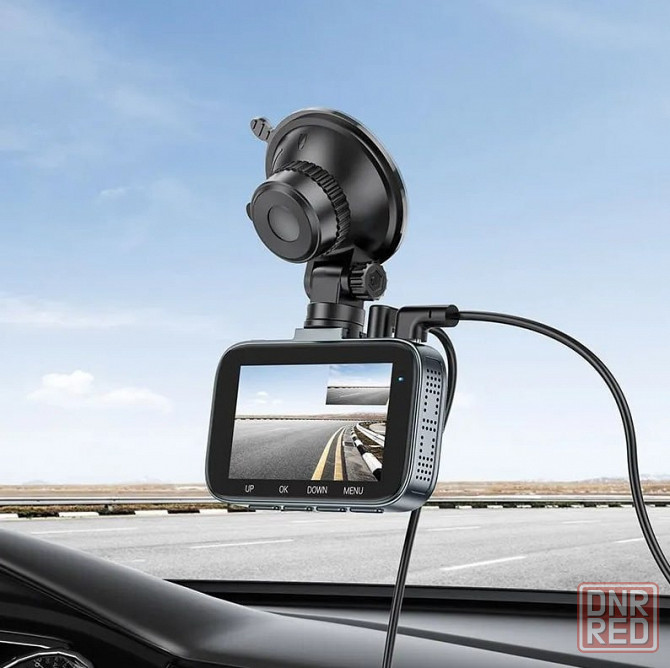 Видеорегистратор HOCO DV6 2 камеры (черный) Макеевка - изображение 6