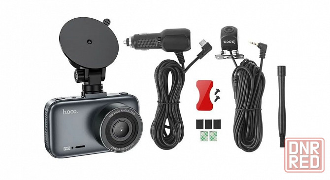 Видеорегистратор HOCO DV6 2 камеры (черный) Макеевка - изображение 3