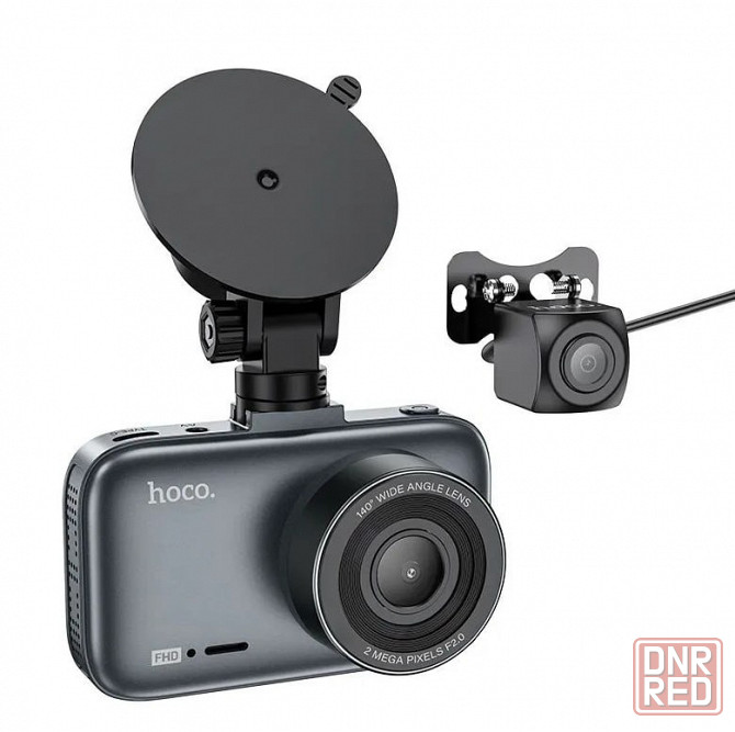 Видеорегистратор HOCO DV6 2 камеры (черный) Макеевка - изображение 2