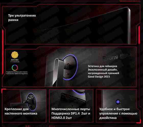 Игровой монитор Xiaomi Redmi Display 34" G34WQ (C34WQBA-RG) Донецк