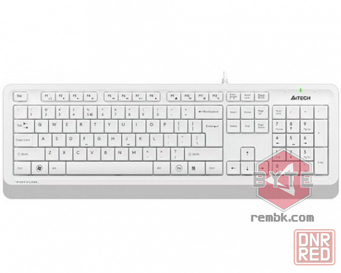 Клавиатура A4TECH Fstyler FK10 белый/серый USB (1147536) |Гарантия Макеевка - изображение 1