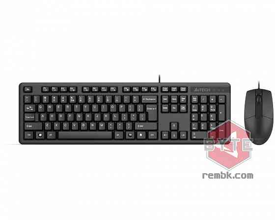 Комплект клавиатура + мышь A4Tech KK-3330S, черный |Гарантия Макеевка