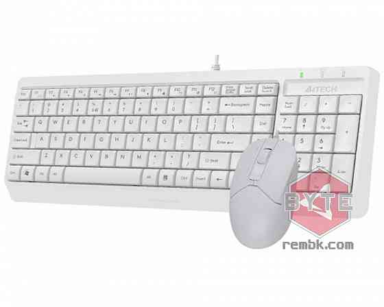 Клавиатура и мышь A4Tech Fstyler F1512, белый |Гарантия Макеевка