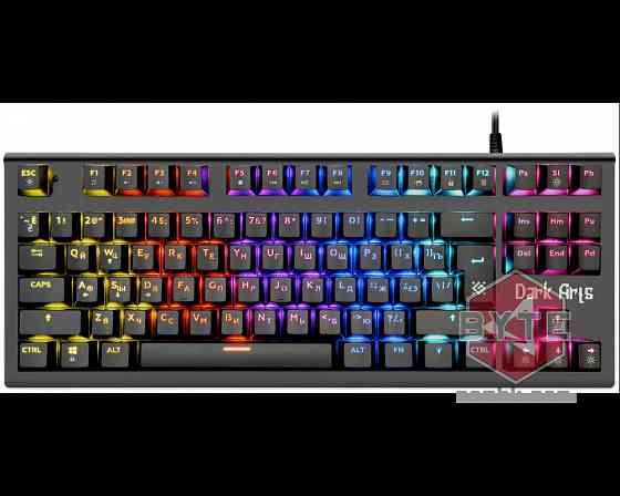 Механическая клавиатура DEFENDER Dark Arts GK-375 RU, Rainbow,87 клавиш |Гарантия Макеевка