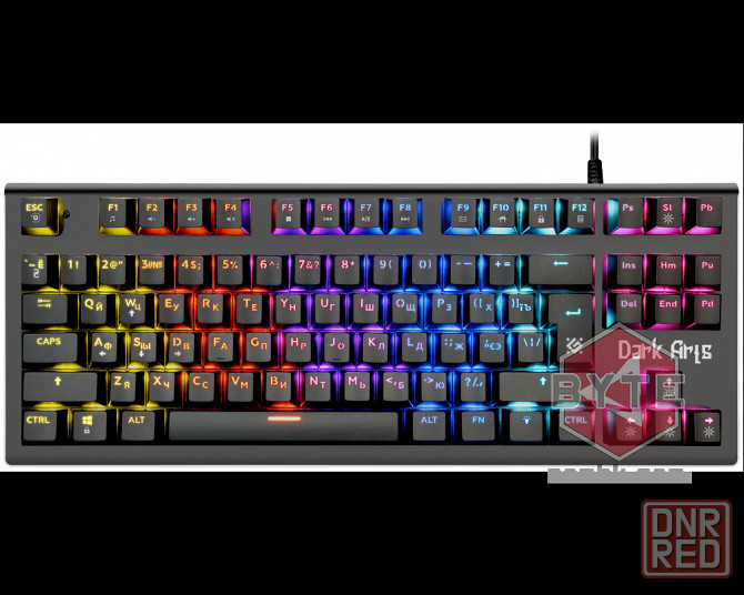 Механическая клавиатура DEFENDER Dark Arts GK-375 RU, Rainbow,87 клавиш |Гарантия Макеевка - изображение 1
