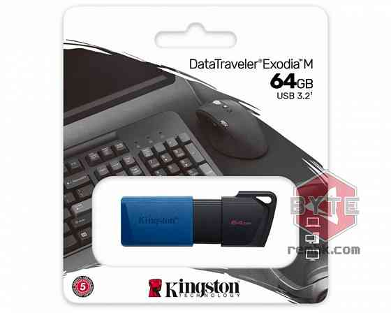 Флеш-диск Kingston DataTraveler Exodia M 64GB (DTXM/64GB) |Гарантия Макеевка