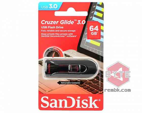 USB Flash Drive 64Gb - SanDisk Cruzer Glide SDCZ600-064G-G35 |Гарантия Макеевка