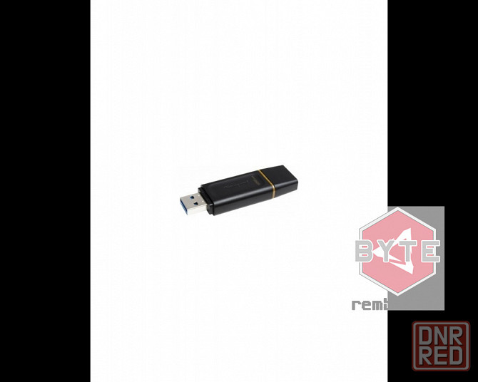 Флешка Kingston DT Exodia 128Гб, USB-A 3.2, чёрный+жёлтый (DTX/128GB) |Гарантия Макеевка - изображение 1