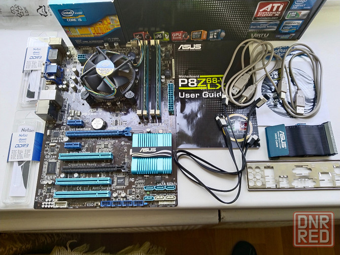 Комплект ASUS P8Z68-VLX + Intel Core I5-2500 + Netac Basic 16GB + корпус Cooler Master Elite + DVDRW Донецк - изображение 1