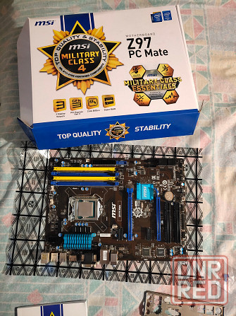 Комплект материнская плата MSI Z97 + процессор Intel i7 4770 + память 2x8Gb Kingston Донецк - изображение 1