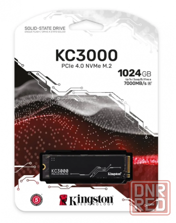 SSD Kingston KC3000 1TB NVMe M.2 7000mb/s Новый Гарантия 12 месяцев Донецк - изображение 1