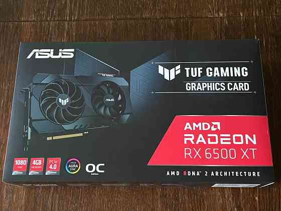 Видеокарта Asus TUF Gaming Radeon RX 6500 XT OC 4GB (TUF-RX6500XT-O4G-GAMING) Донецк