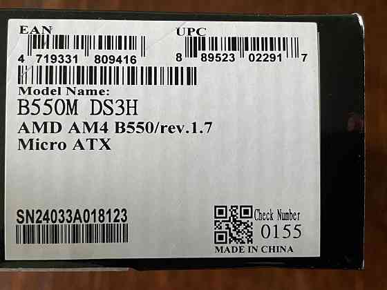 Материнская плата Gigabyte B550M DS3H (sAM4, AMD B550) Донецк