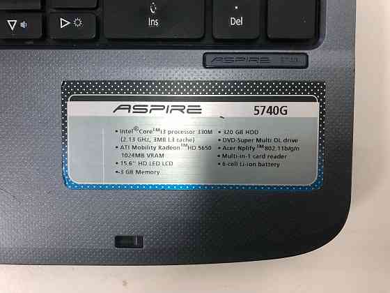 Ноутбук Acer 5740 i3-330m 4Gb 128Gb SSD HD5000 Win10 Донецк