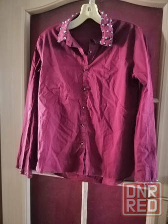 Продам блузу блузку рубаху сорочку шипы, р. 42-44 Донецк - изображение 4
