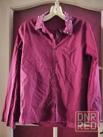 Продам блузу блузку рубаху сорочку шипы, р. 42-44 Донецк - изображение 1