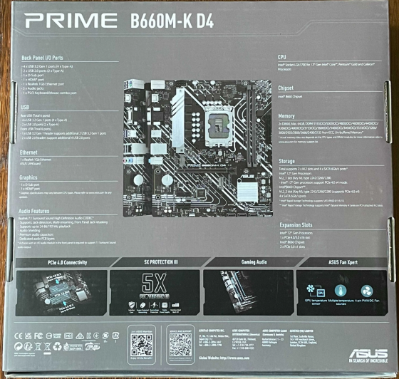 Материнская плата Asus PRIME B660M-K D4 (s1700, Intel B660) Донецк