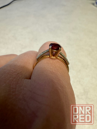 Золотое кольцо с бриллиантами Донецк - изображение 2