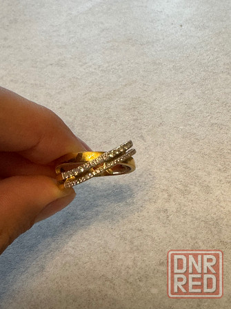 Золотое кольцо с бриллиантами Донецк - изображение 2