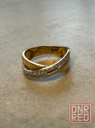 Золотое кольцо с бриллиантами Донецк - изображение 4