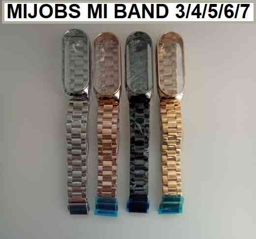 Металлический браслет / металлический ремешок MIJOBS на Xiaomi mi band 3 / 4 / 5 / 6 / 7 Донецк