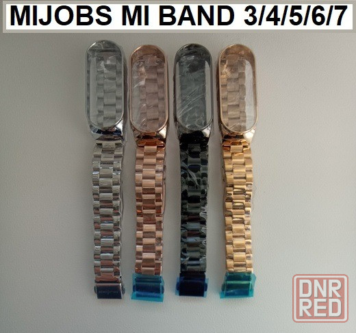 Металлический браслет / металлический ремешок MIJOBS на Xiaomi mi band 3 / 4 / 5 / 6 / 7 Донецк - изображение 2