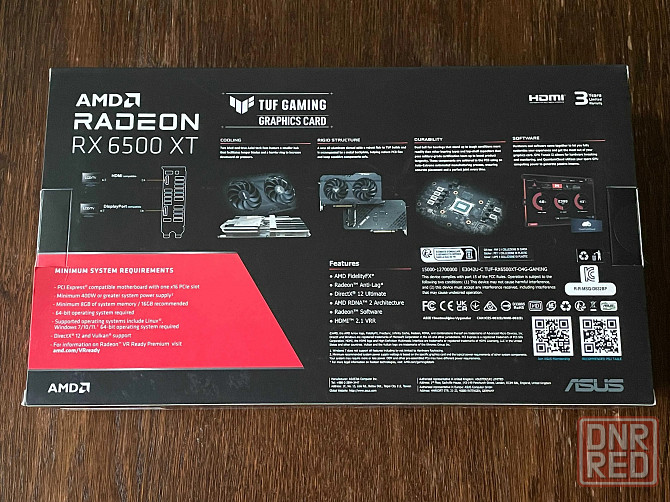 Видеокарта Asus TUF Gaming Radeon RX 6500 XT OC 4GB (TUF-RX6500XT-O4G-GAMING) Донецк - изображение 3