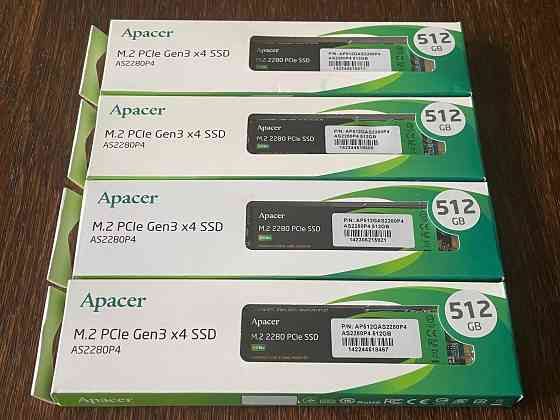 SSD Apacer AS2280P4X 512GB M.2 2280 PCIe 3.0x4 3D NAND TLC R2100/WR1500 Донецк