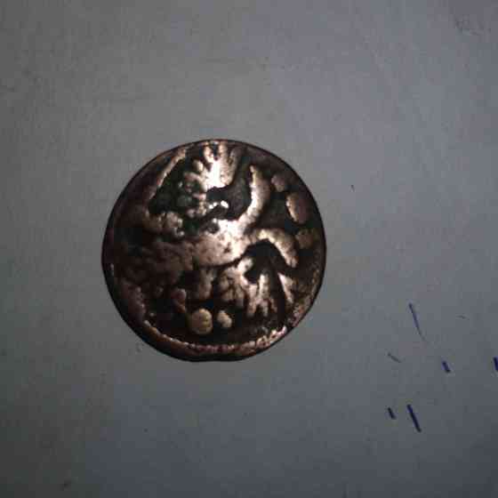 Полушка 1735 года. Медная монета эпохи Анна Иоанновна. Донецк
