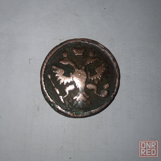 Денга 1731 года. Медная монета эпохи Анна Иоанновна. Донецк - изображение 2