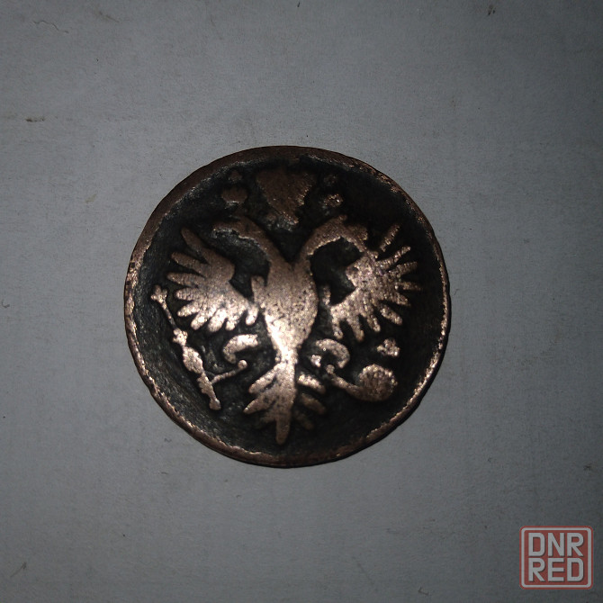 Денга 1737 года. Медная монета эпохи Анна Иоанновна. Донецк - изображение 2