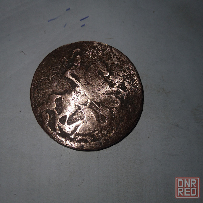 2 копейки 1758 года. Медная монета эпохи Елизавета Петровна. Донецк - изображение 2