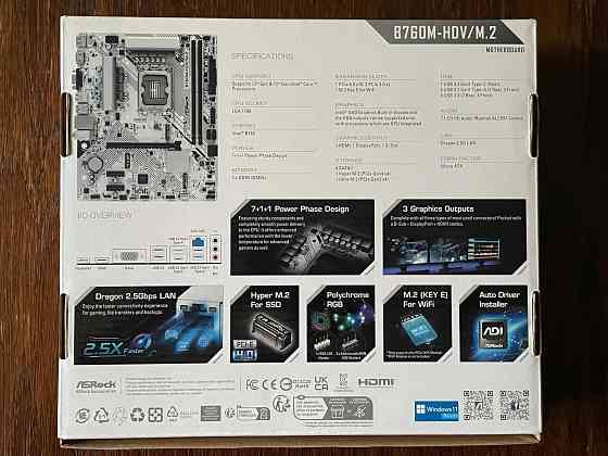 Материнская плата AsRock B760M-HDV/M.2 DDR5 (s1700, Intel B760) Донецк