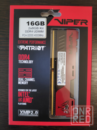 Оперативная память Patriot Viper Elite II 16 гб DDR4 (2x 8ГБ) 4000МГц Новая Донецк - изображение 1