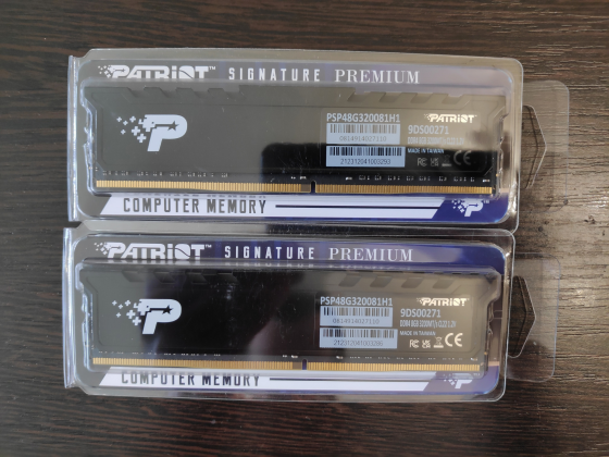 Оперативная память Patriot Signature 16 гб DDR4 (комплект 2x 8гб) 3200МГц Новая Донецк