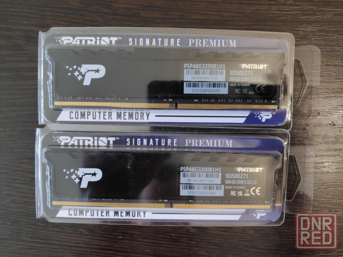 Оперативная память Patriot Signature 16 гб DDR4 (комплект 2x 8гб) 3200МГц Новая Донецк - изображение 1