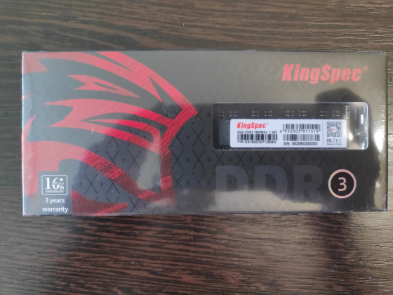 Оперативная память KINGSPEC DDR3 8ГБ 1600МГц Новая Донецк