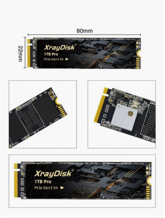 SSD M2 NVME XrayDisk 512гб-1тб Pro PCI-e 3.0 3200 мб/c Новый Донецк