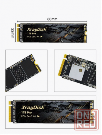 SSD M2 NVME XrayDisk 512гб-1тб Pro PCI-e 3.0 3200 мб/c Новый Донецк - изображение 2