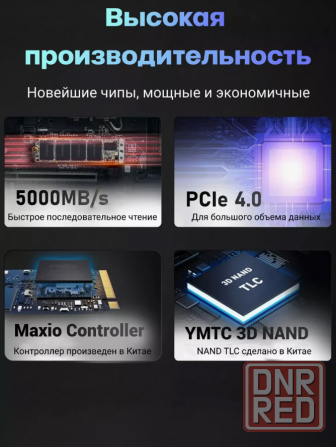 SSD NVME KingBank KP260 на 1 TB PCI-E 4.0 5000 Мб/с Новый Донецк - изображение 3