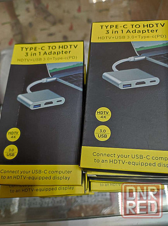 Переходник Type-C- HDMI-USB 3.0-Type-C Донецк - изображение 2