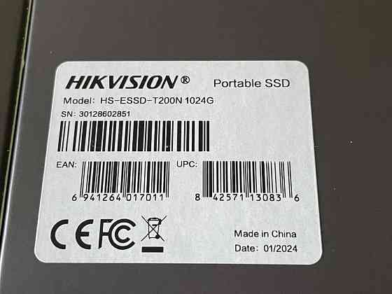 Внешний SSD Hikvision T200 1TB USB 3.2 Gen2 Type-C, Метал. корпус Донецк