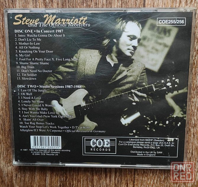 Фирменный Audio CD Steve Marriott and The Official Receivers. 2 CD. Англия Донецк - изображение 4