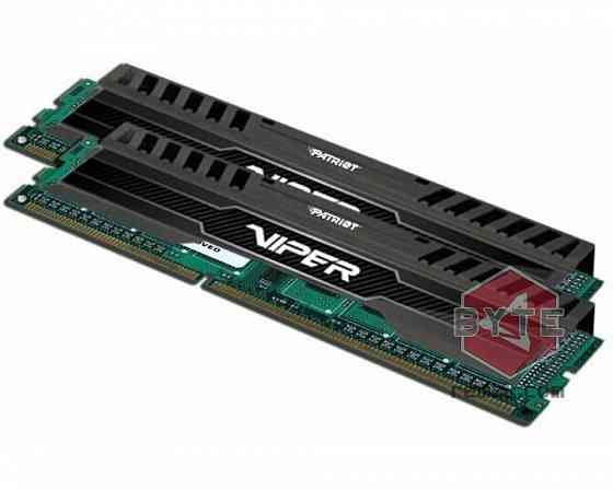 Модуль памяти patriot memory viper 3 black dimm 1600mhz pc3-12800 cl10 - 16gb kit (2x8gb) pv316g160c Макеевка