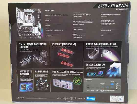 Материнская плата AsRock B760 Pro RS/D4 (s1700, Intel B760) Донецк