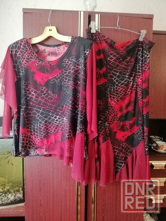 Продам костюм юбка блузон, р. 50-52 Донецк - изображение 1