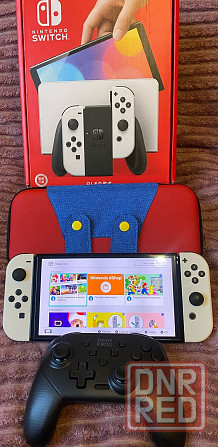 Продам Nintendo Switch Oled ,защитное стекло ,сумка ,второй джойстик Макеевка - изображение 1